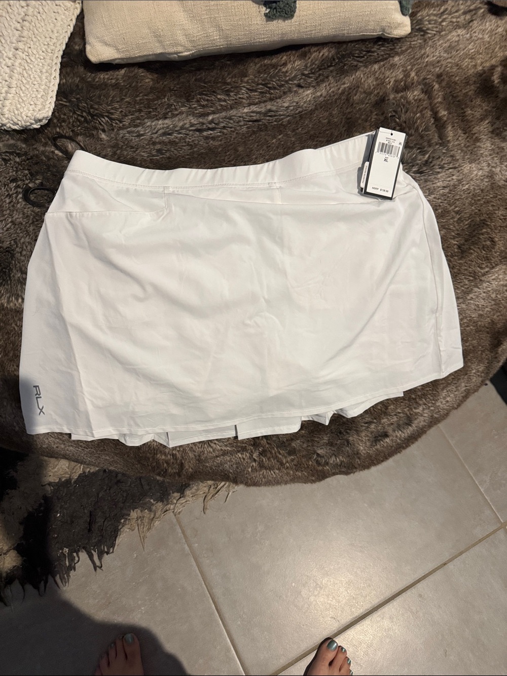 RLX Ralph Lauren White Women's Athletic Mini Skirt